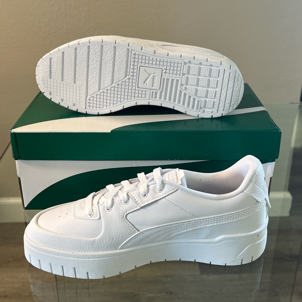 #NWT #PUMA Cali Dream Lth (Womans) 2022 White on White! Size US: 10 - Picture 4 of 10